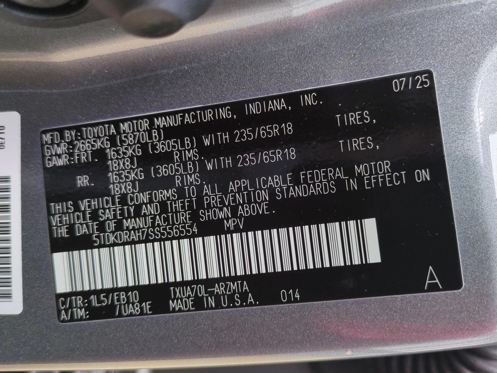 2025 Toyota Highlander XLE FWD (Natl)