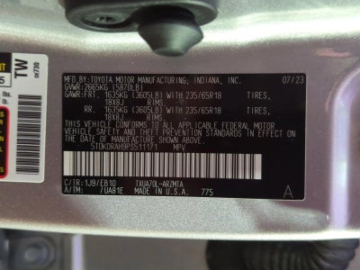 2023 Toyota Highlander XLE FWD (Natl)