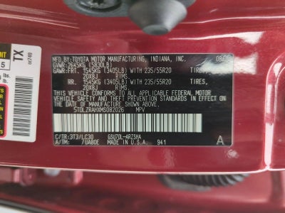2021 Toyota Highlander XSE FWD (Natl)