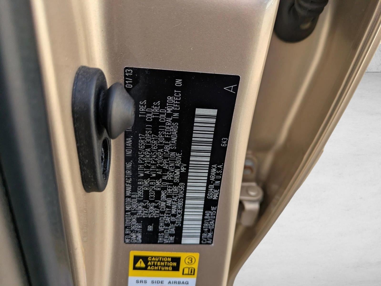 2013 Toyota Highlander FWD 4dr V6 SE (Natl)