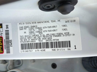 2021 Toyota Tacoma 2WD 2WD TRD Sport Double Cab 5' Bed V6 AT (Natl)
