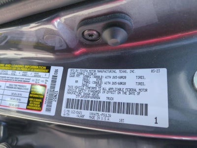 2023 Toyota Tundra 4WD 4WD Limited CrewMax 5.5' Bed (Natl)