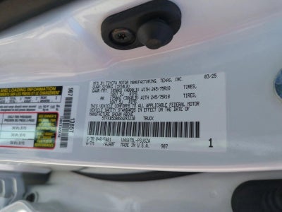 2025 Toyota Tundra 4WD 4WD SR CrewMax 5.5' Bed (Natl)