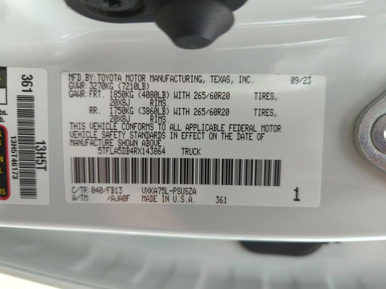 2024 Toyota Tundra 4WD 4WD SR5 CrewMax 5.5' Bed (Natl)