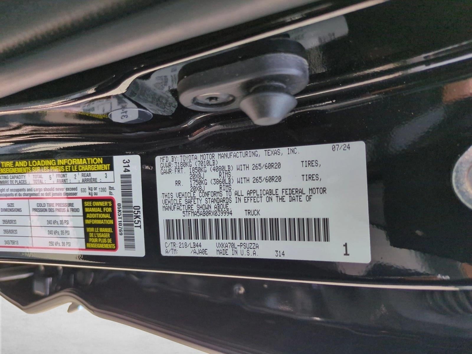 2024 Toyota Tundra 2WD 2WD 1794 Edition CrewMax 5.5' Bed (Natl)