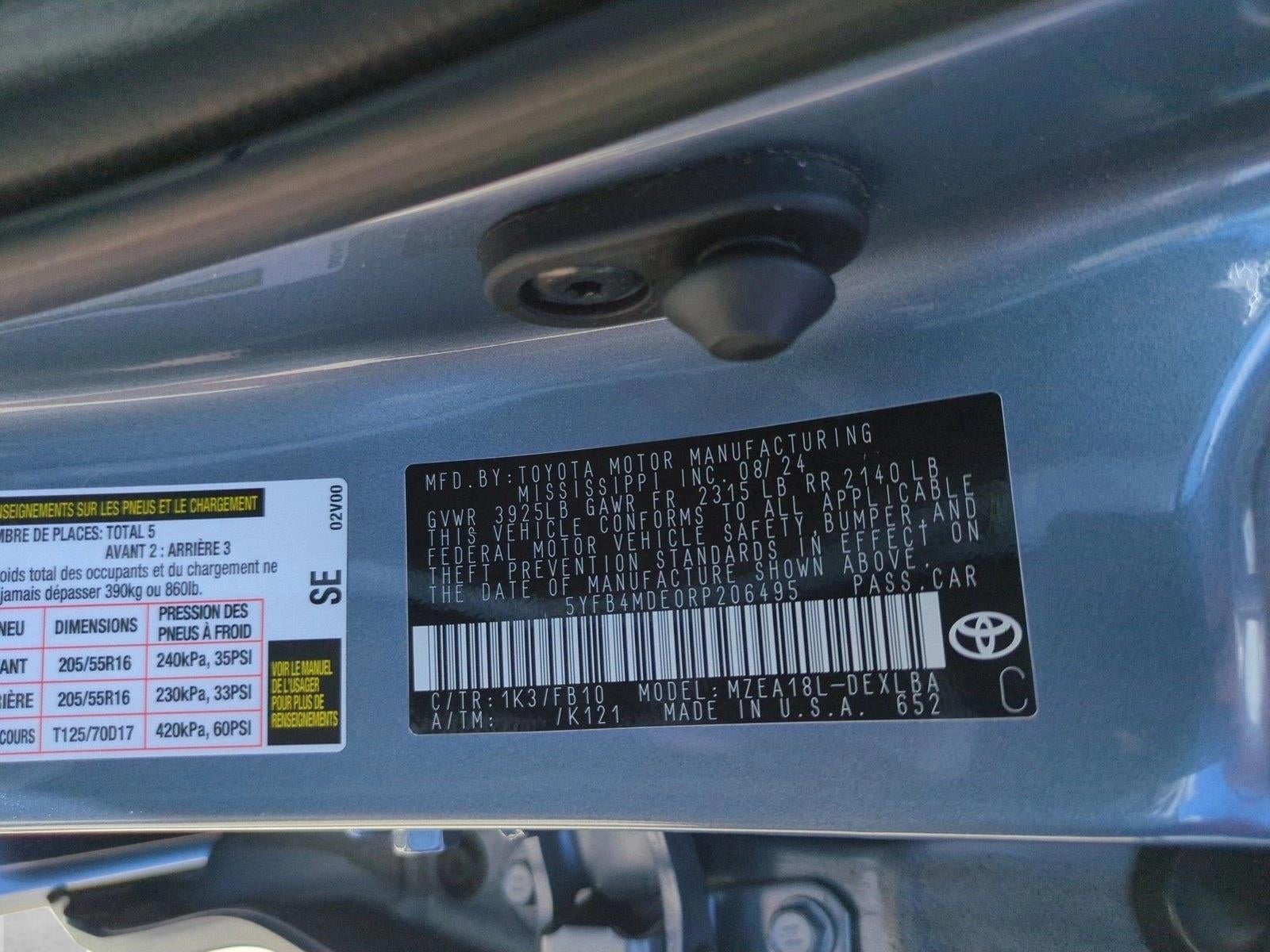 2024 Toyota Corolla LE CVT (Natl)