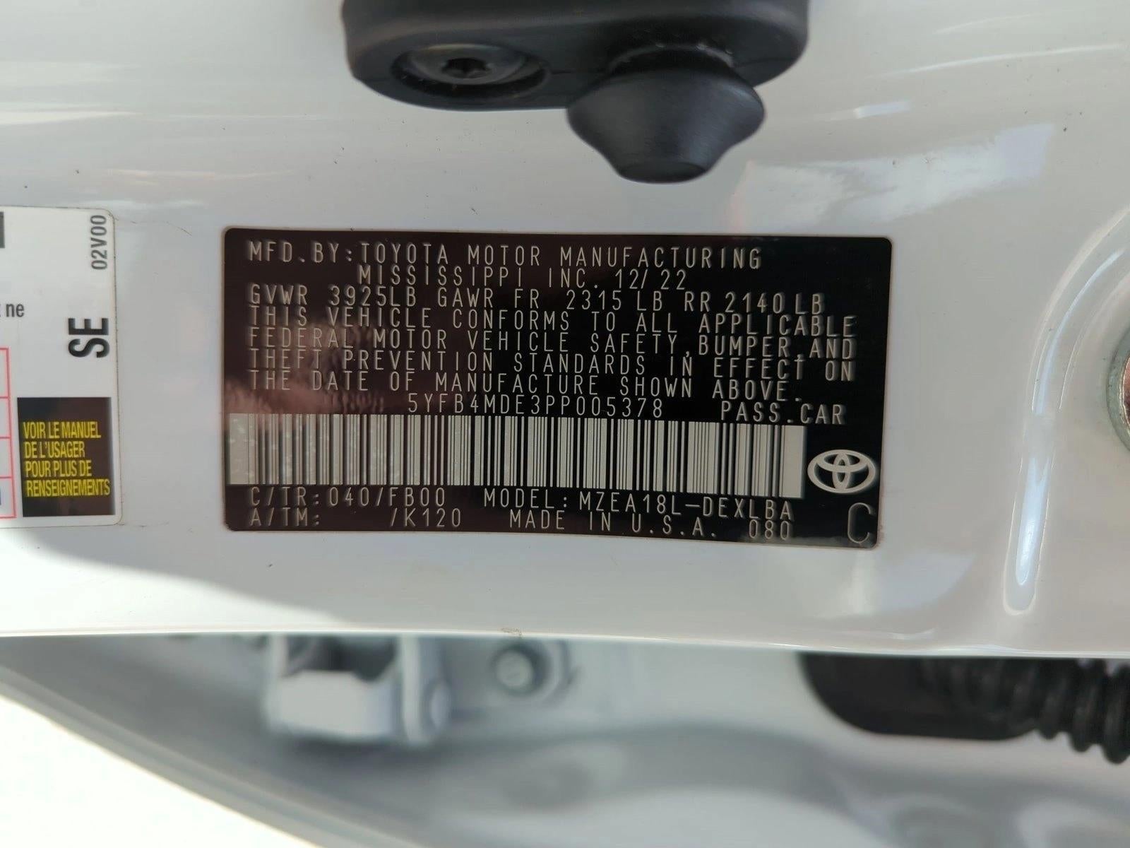 2023 Toyota Corolla LE CVT (Natl)