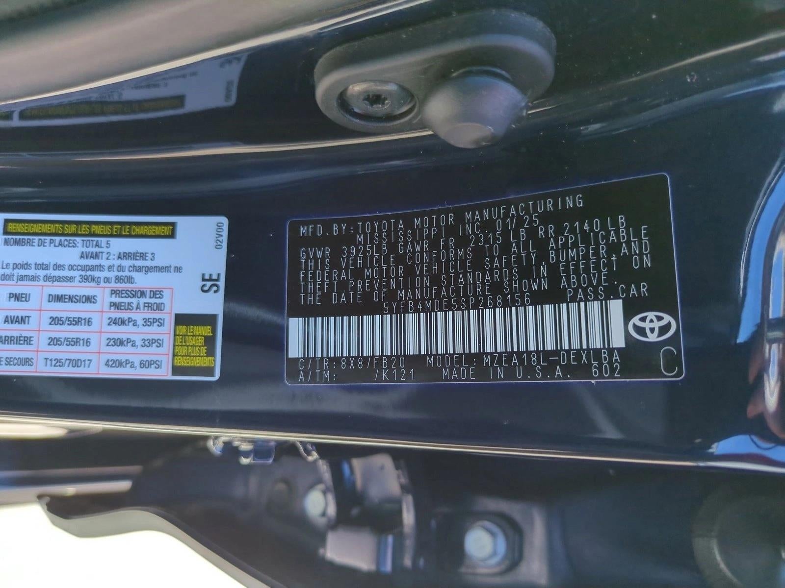 2025 Toyota Corolla LE CVT (Natl)
