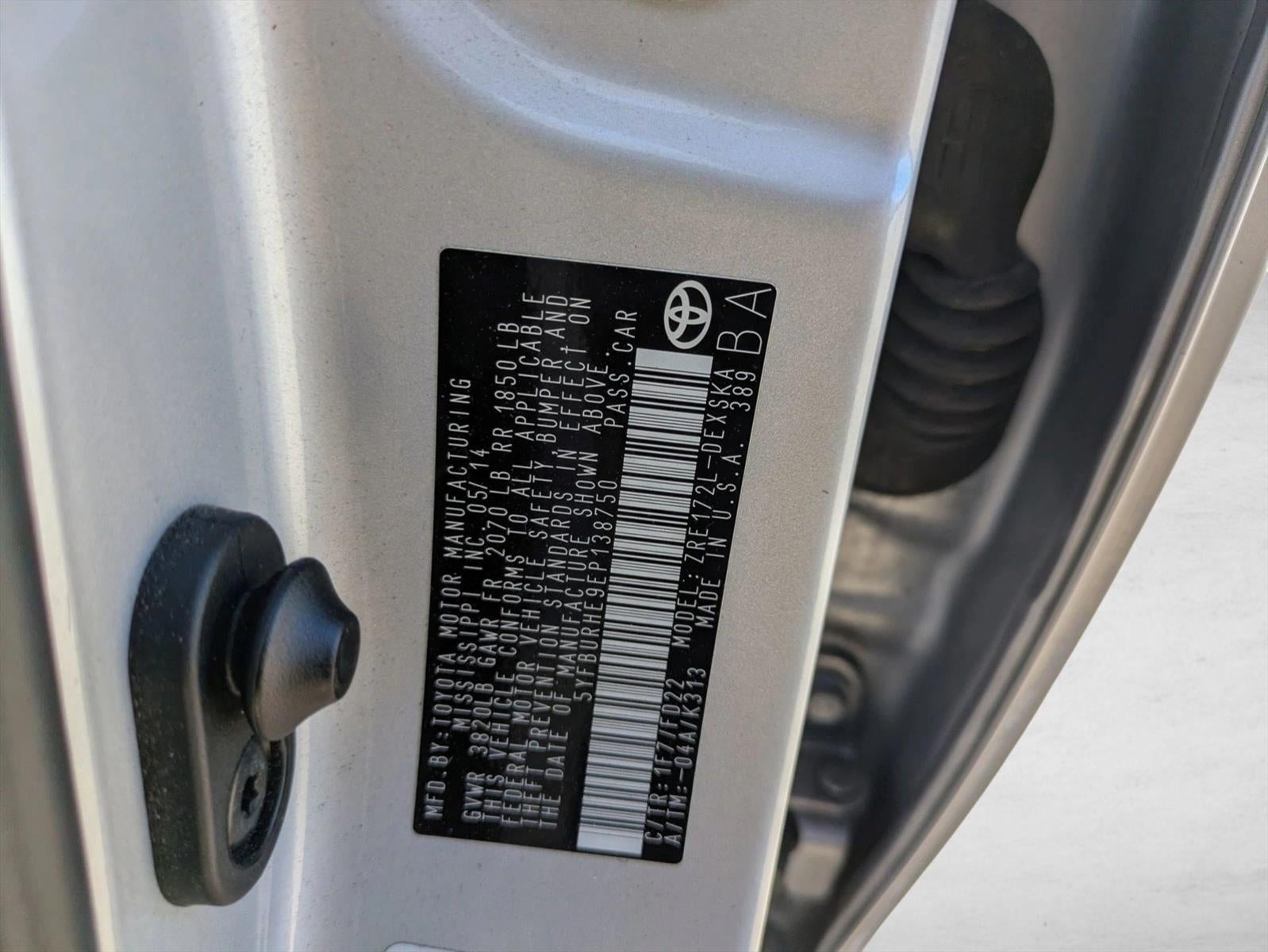 2014 Toyota Corolla 4dr Sdn CVT Auto S Plus (Natl)