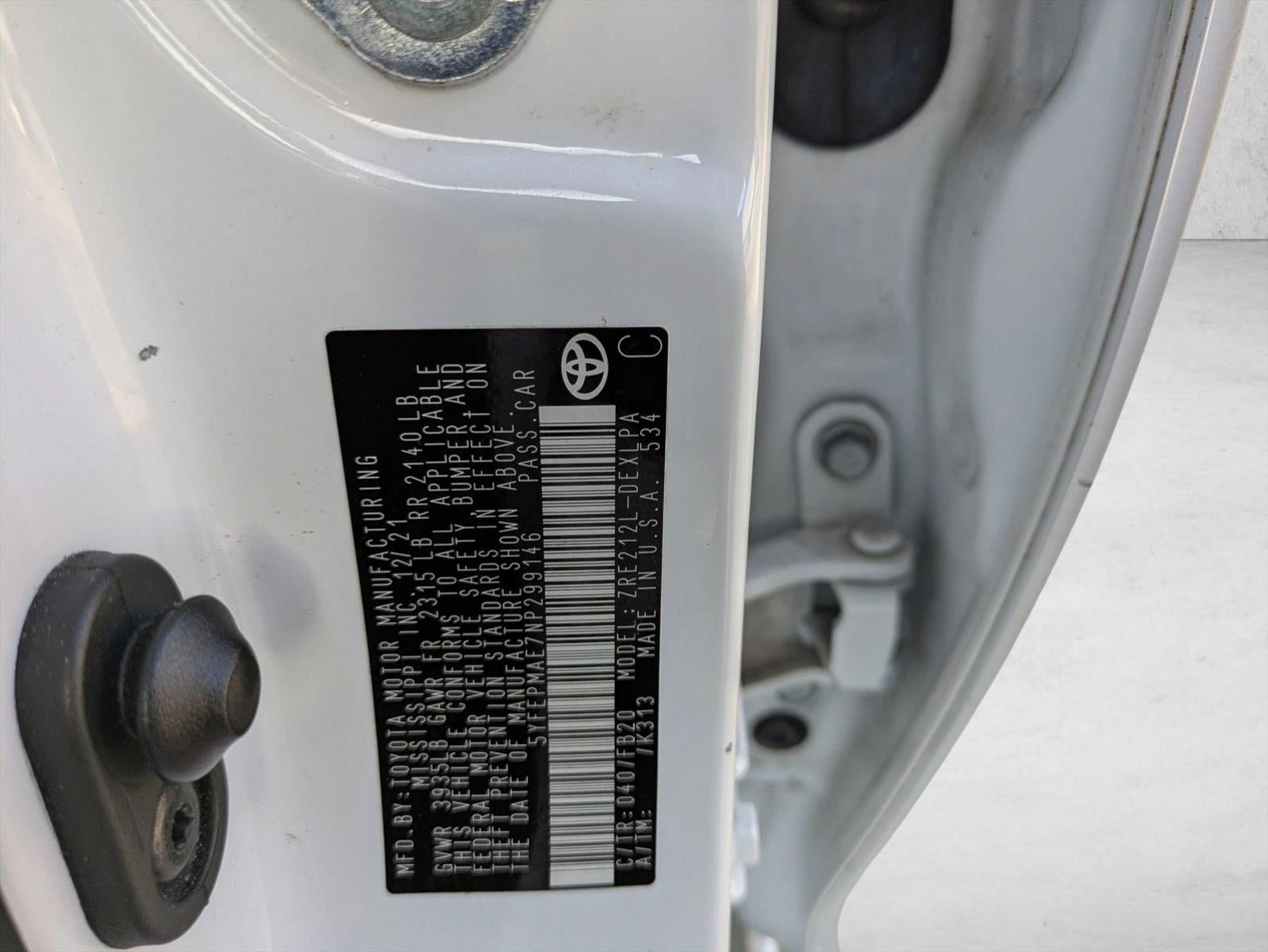 2022 Toyota Corolla LE CVT (Natl)