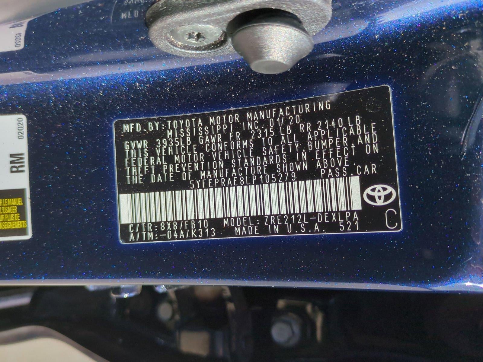 2020 Toyota Corolla LE CVT (Natl)