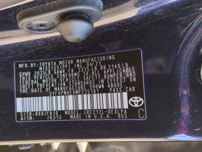 2021 Toyota Corolla LE CVT (Natl)