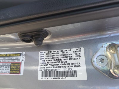 2017 Honda CR-V EX-L 2WD