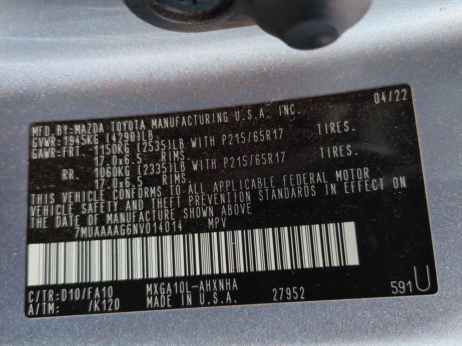 2022 Toyota Corolla Cross L 2WD (Natl)
