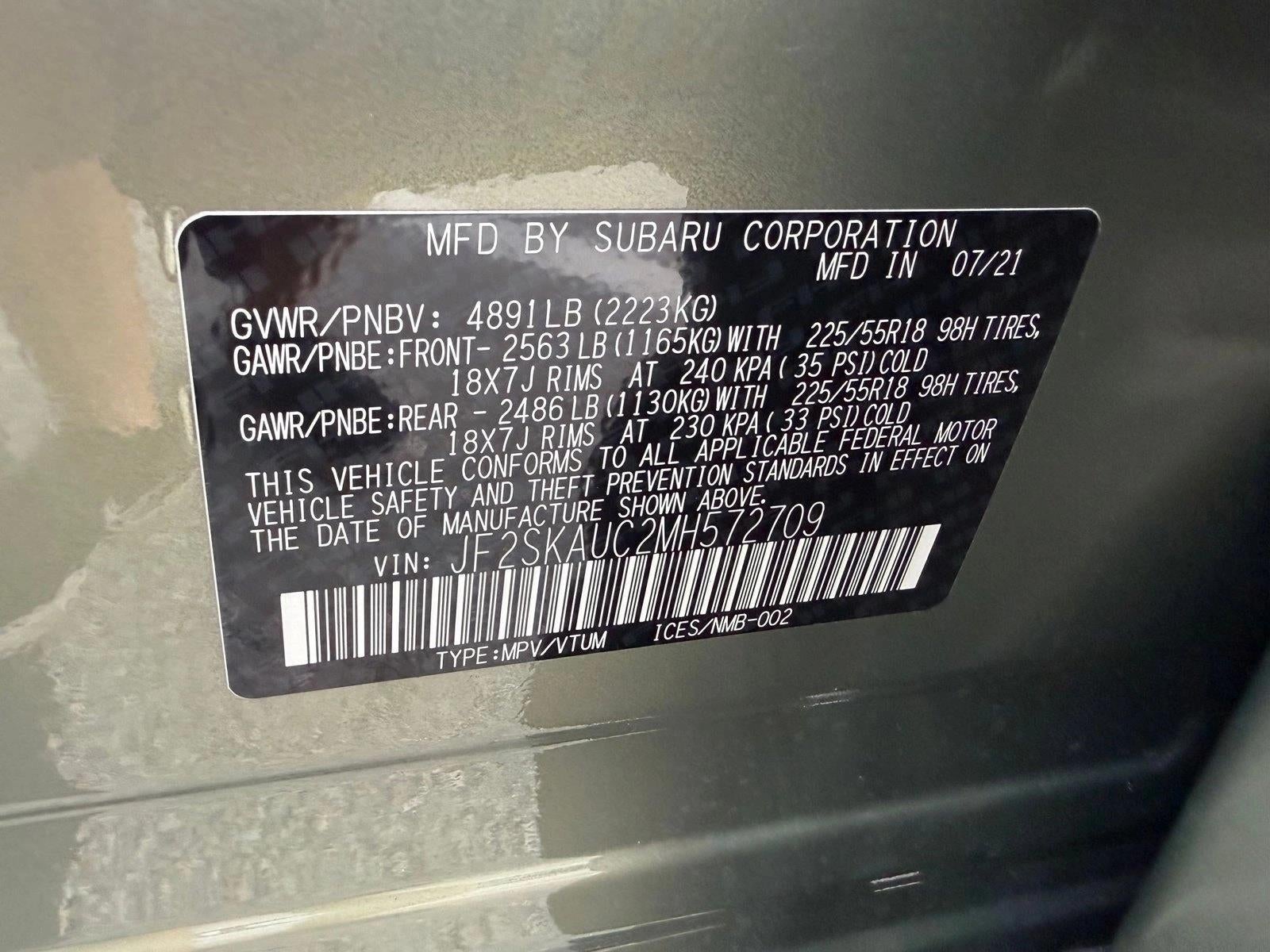 2021 Subaru Forester Limited CVT