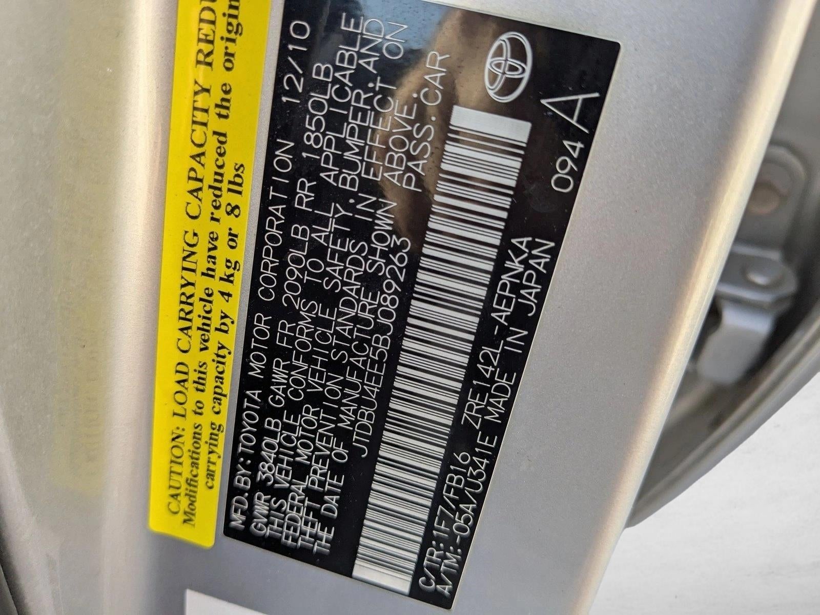 2011 Toyota Corolla 4dr Sdn Auto LE (Natl)