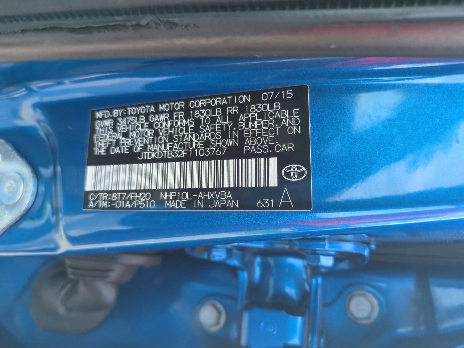 2015 Toyota Prius c 5dr HB One (SE)
