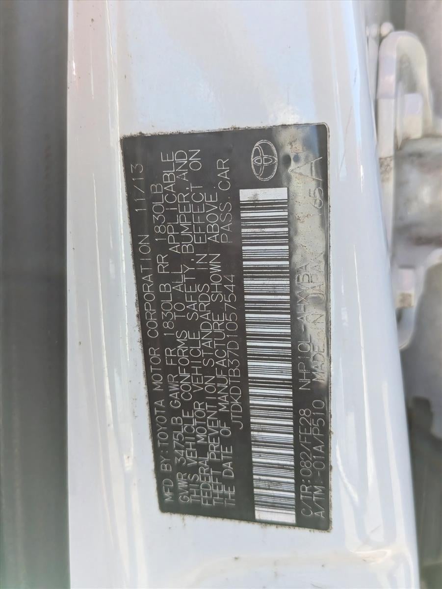 2013 Toyota Prius c 5dr HB One (Natl)