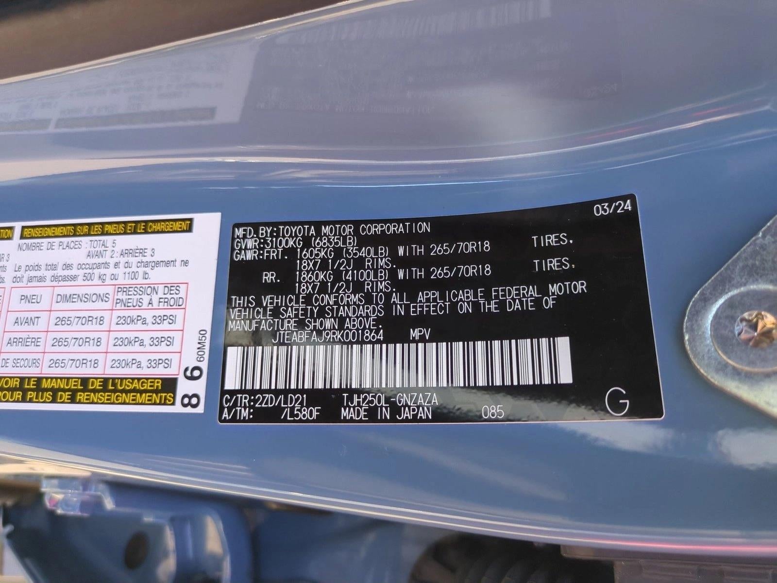 2024 Toyota Land Cruiser First Edition 4WD (Natl)