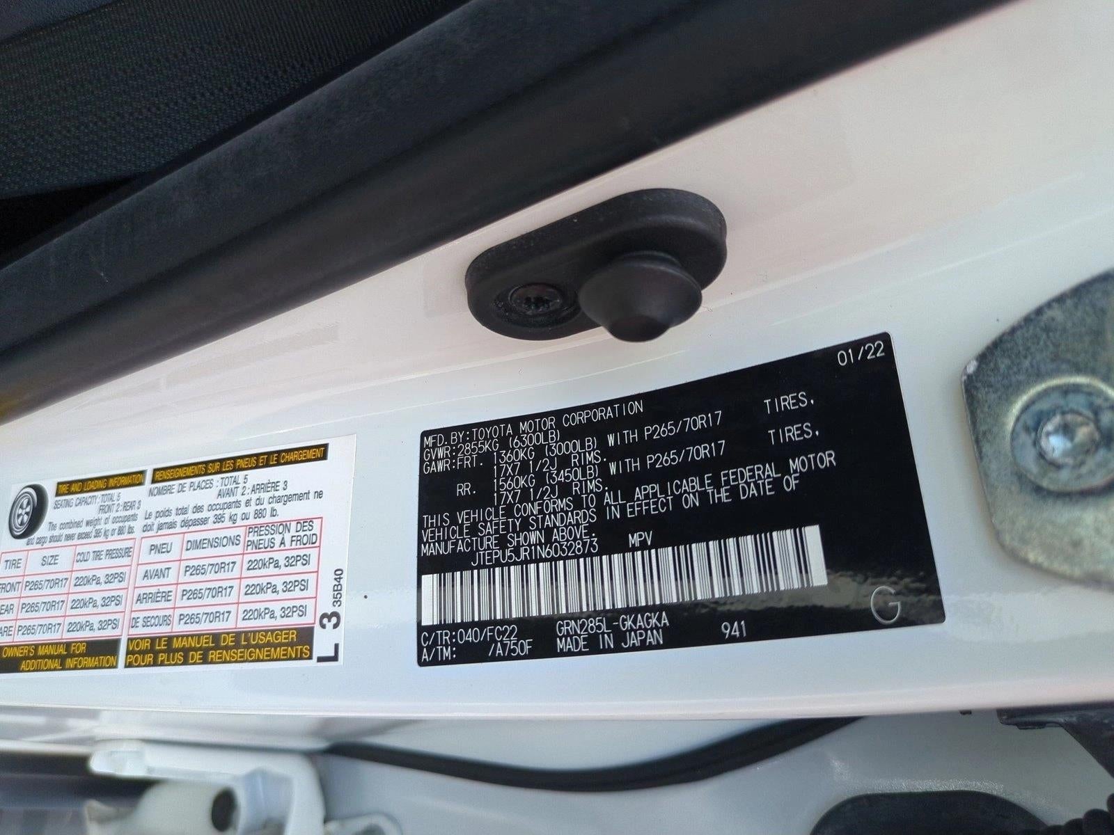 2022 Toyota 4Runner TRD Off Road 4WD (Natl)