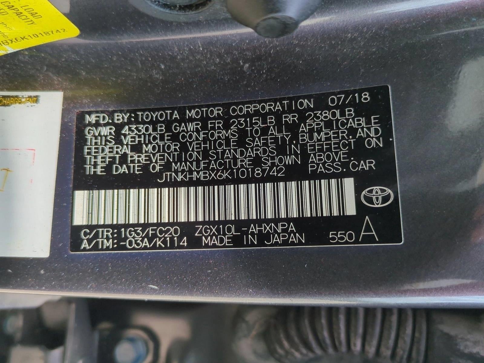 2019 Toyota C-HR LE FWD (Natl)