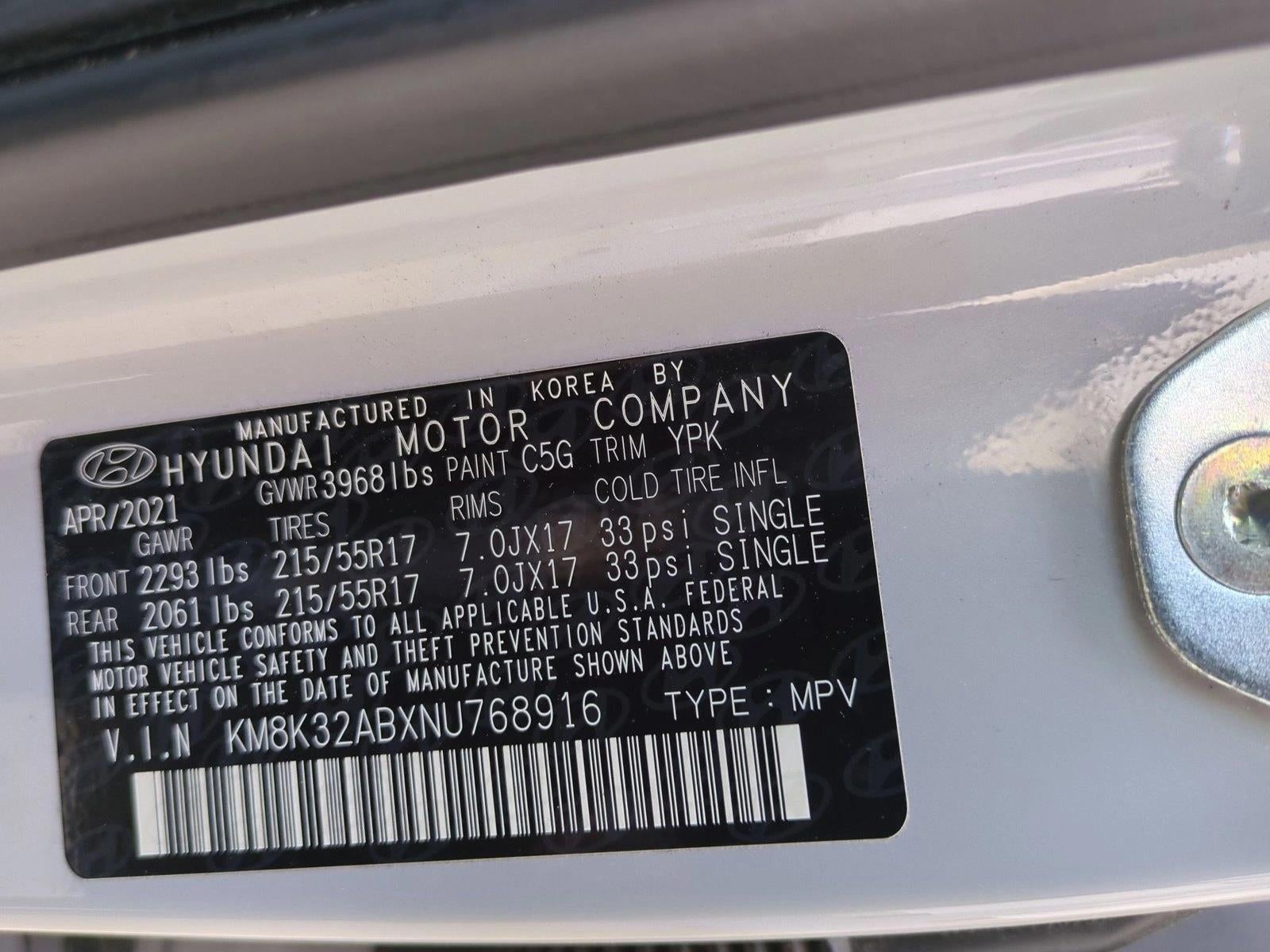 2022 Hyundai KONA SEL Auto FWD