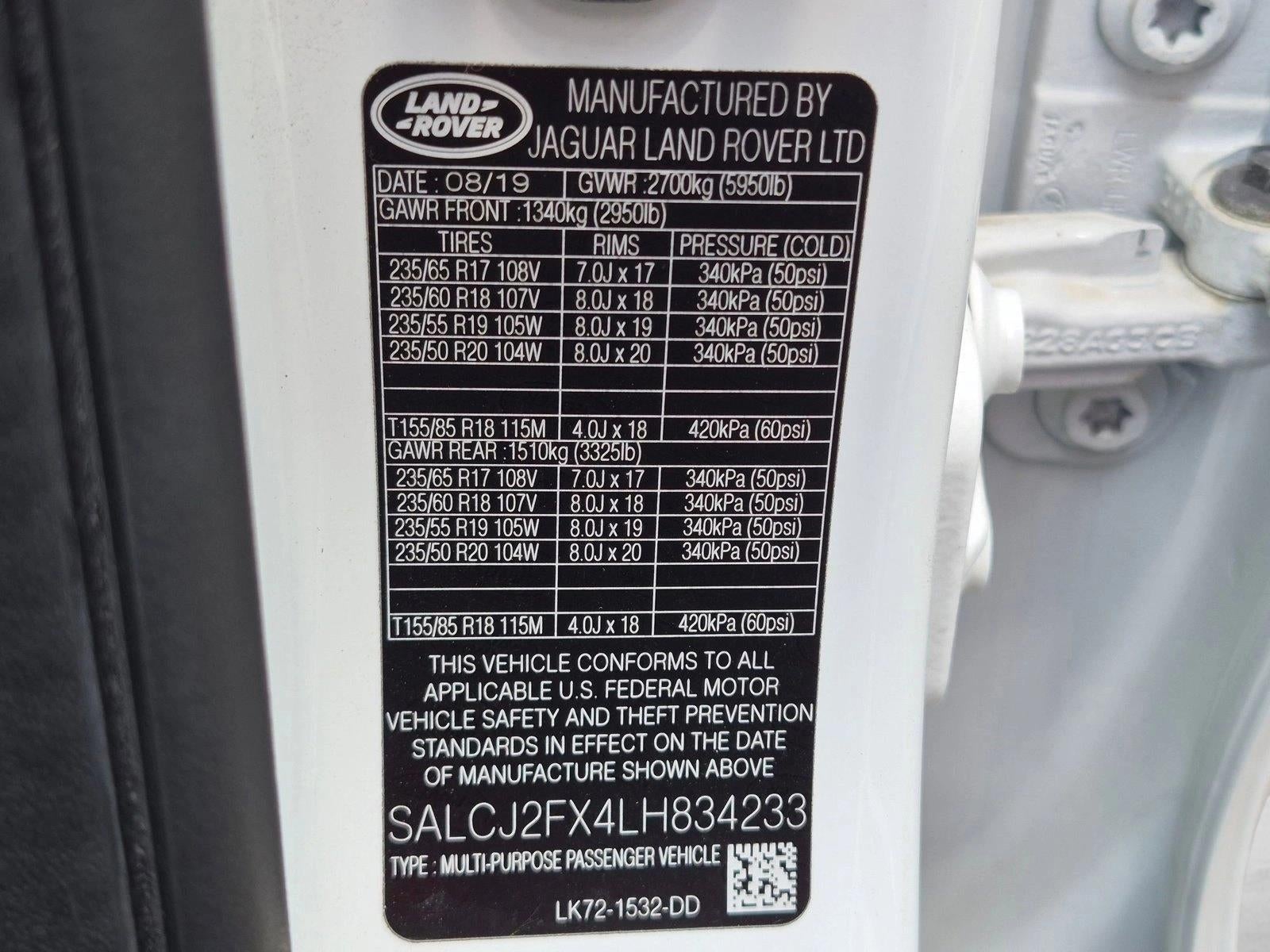 2020 Land Rover Discovery Sport S 4WD