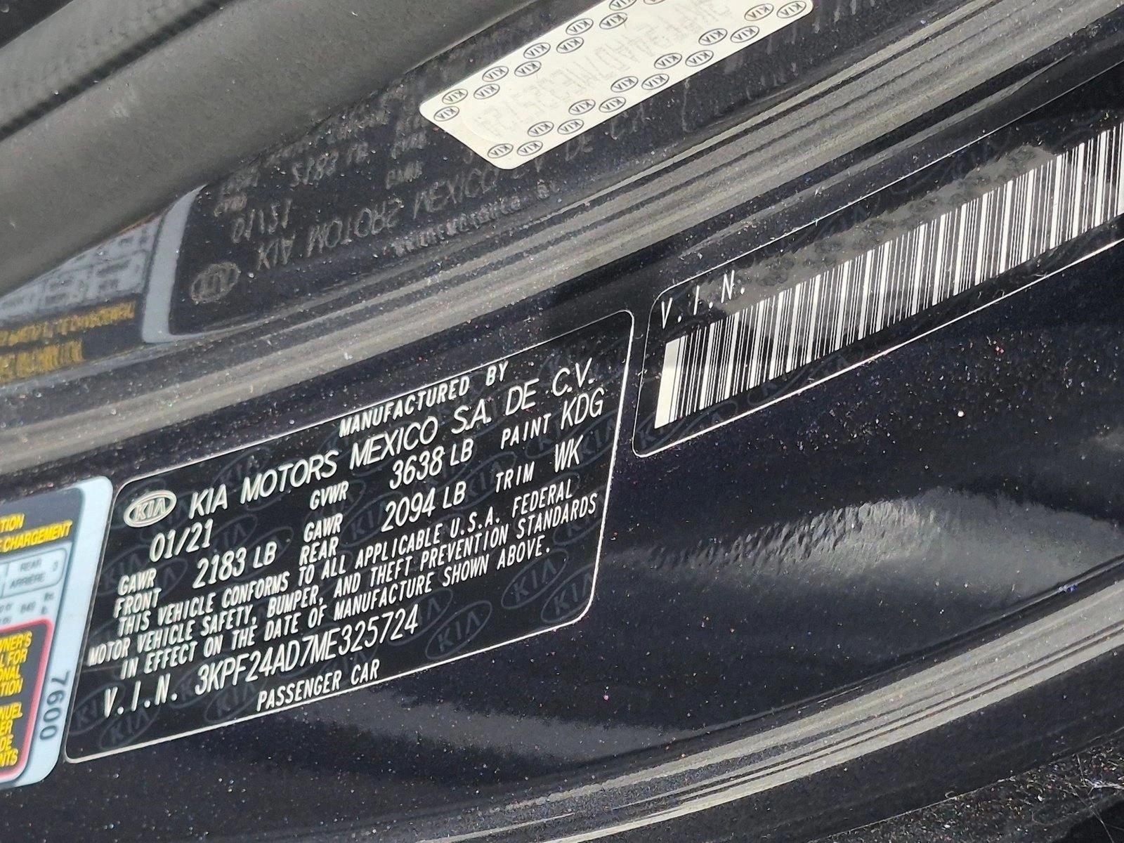 2021 Kia Forte FE Manual