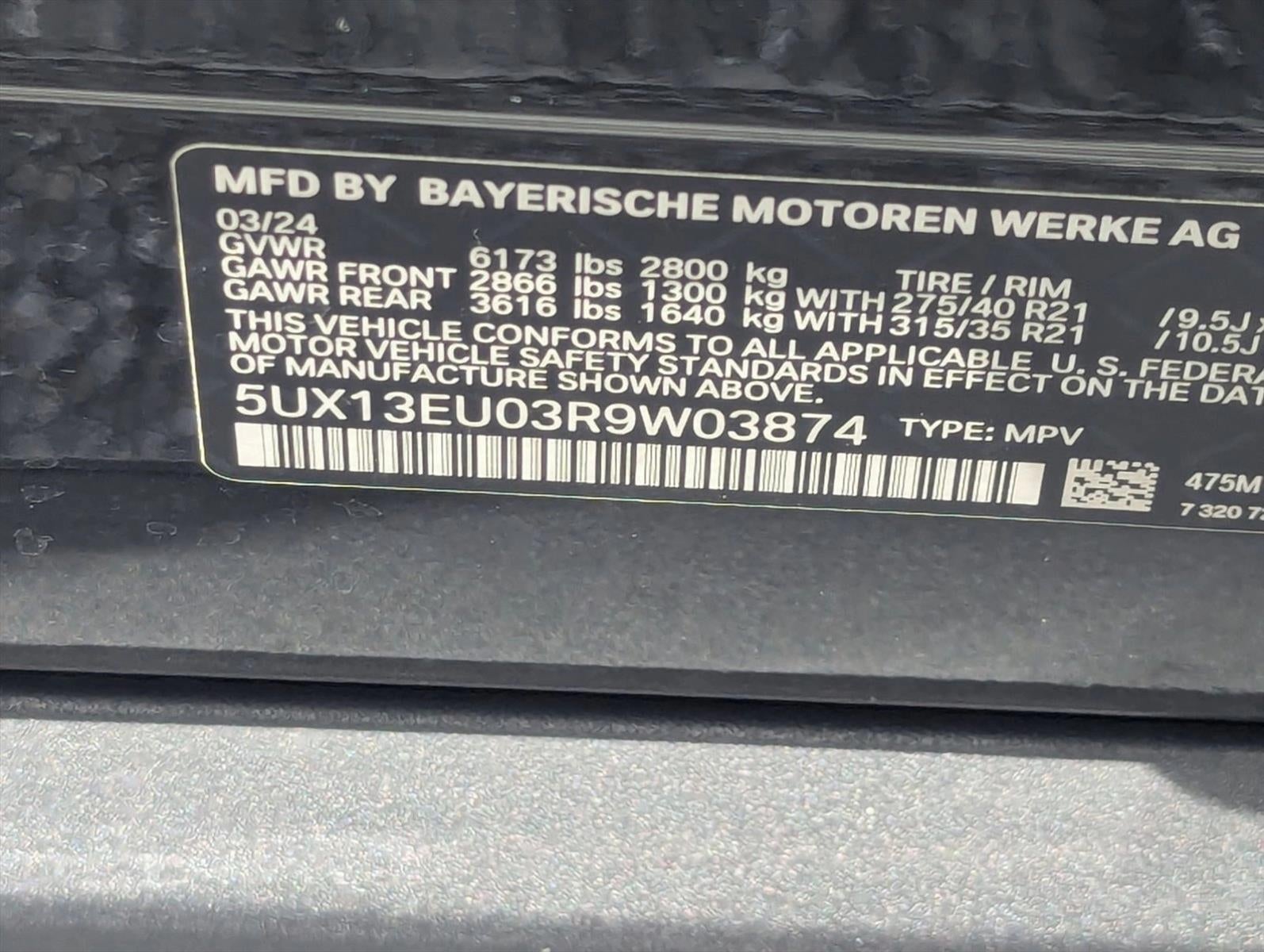 2024 BMW X5 sDrive40i Sports Activity Vehicle