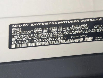 2024 BMW X5 xDrive40i Sports Activity Vehicle