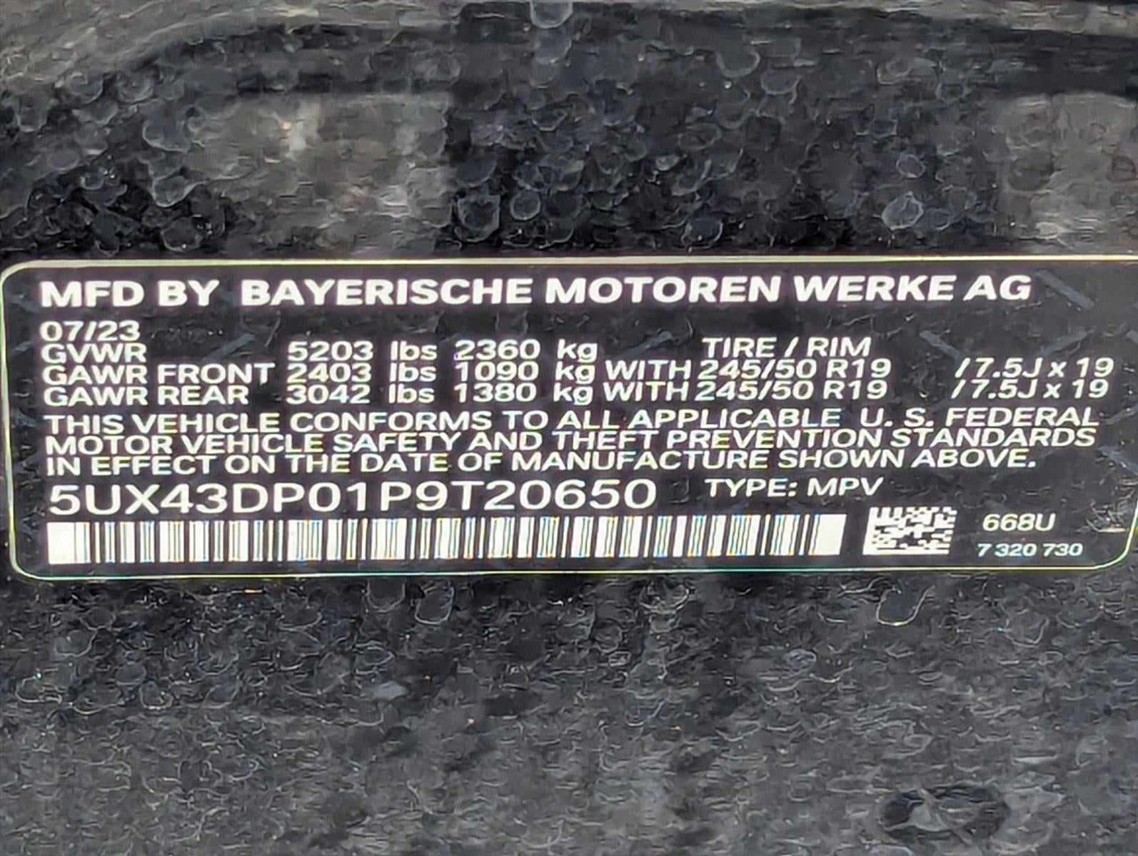 2023 BMW X3 sDrive30i Sports Activity Vehicle