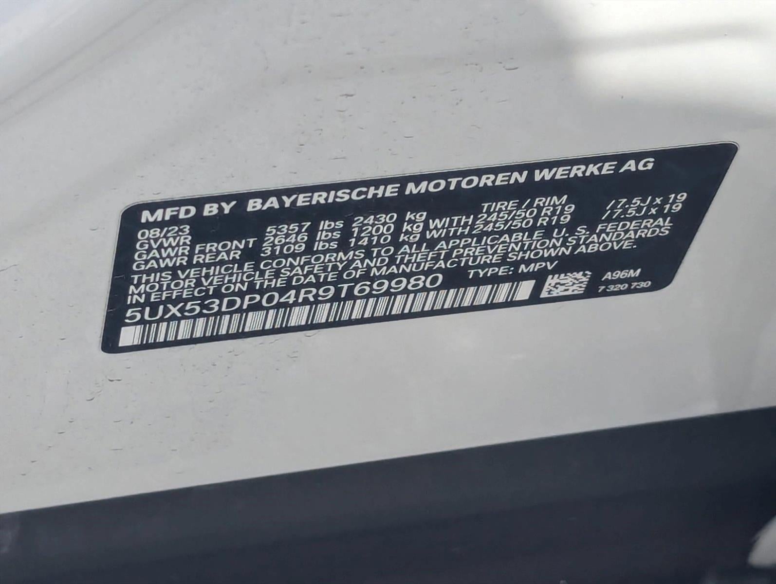2024 BMW X3 xDrive30i Sports Activity Vehicle