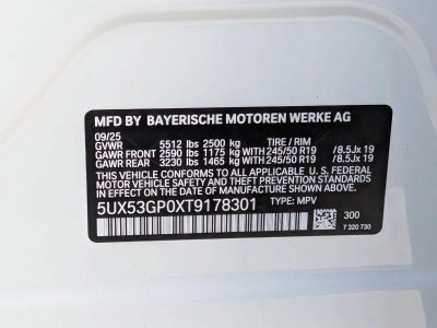 2026 BMW X3 30 xDrive Sports Activity Vehicle