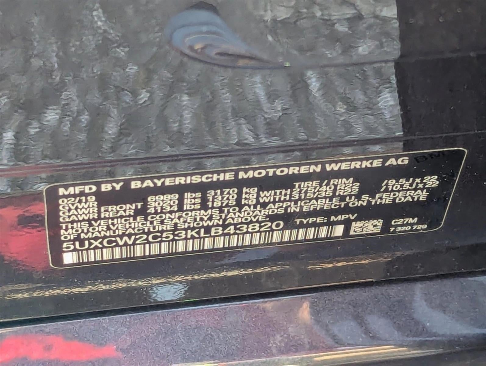 2019 BMW X7 xDrive40i Sports Activity Vehicle