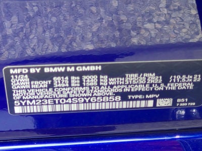 2025 BMW X6 M X6 M Sports Activity Coupe