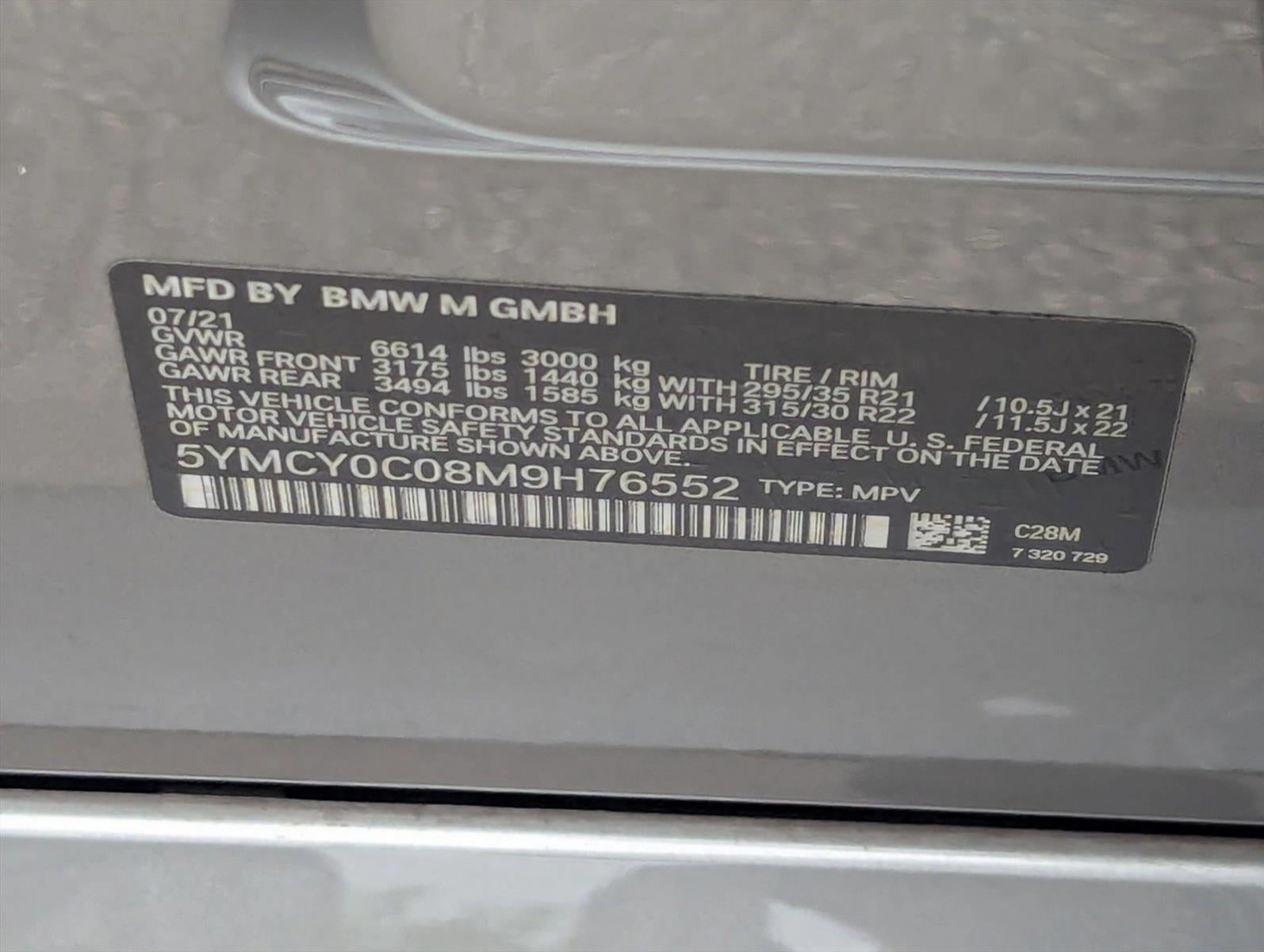 2021 BMW X6 M X6 M Sports Activity Coupe