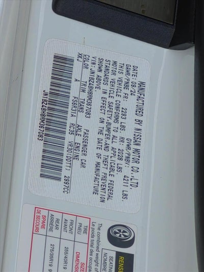 2024 Nissan Z Performance Manual