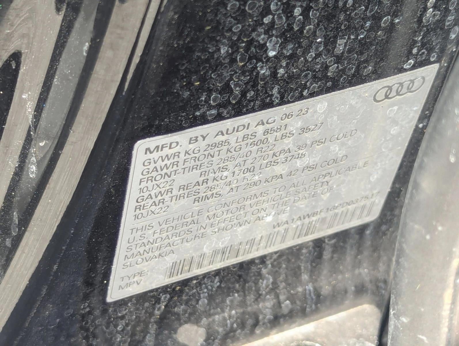 2023 Audi SQ8 Premium Plus 4.0 TFSI quattro