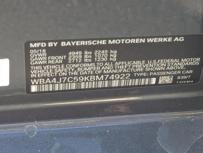 2019 BMW 440i xDrive Gran Coupe