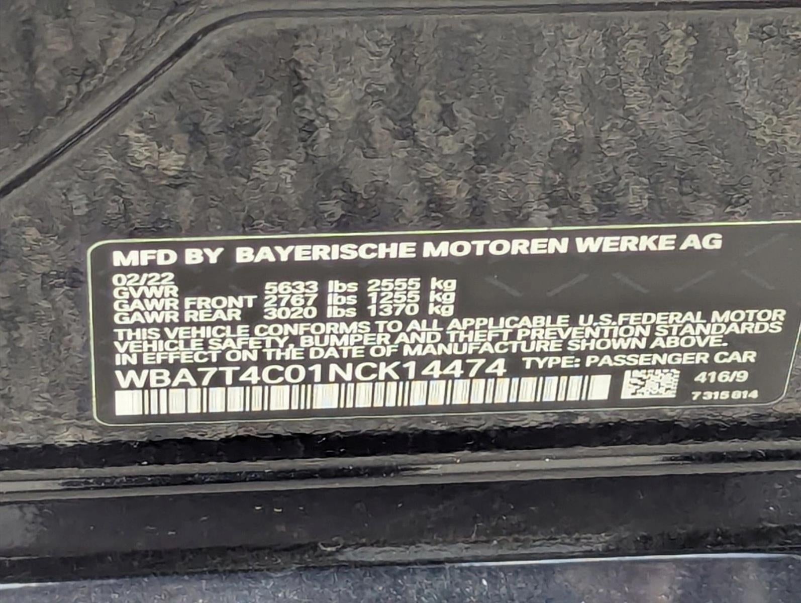 2022 BMW 740i xDrive Sedan