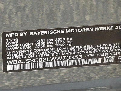 2020 BMW 540i xDrive Sedan