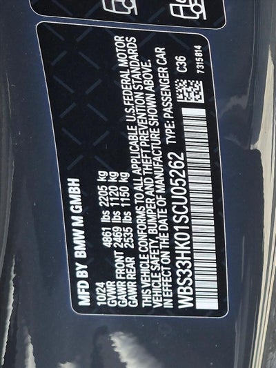 2025 BMW M4 M4 Competition xDrive Coupe