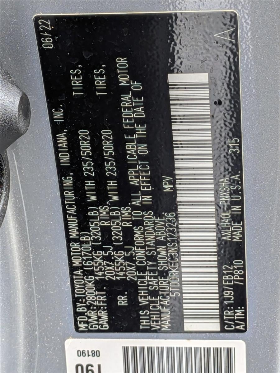 2022 Toyota Sienna XSE FWD 7-Passenger (Natl)