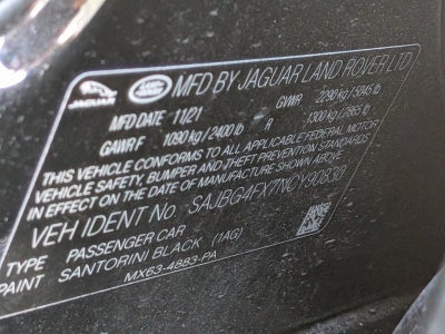 2022 Jaguar XF SE Sedan RWD