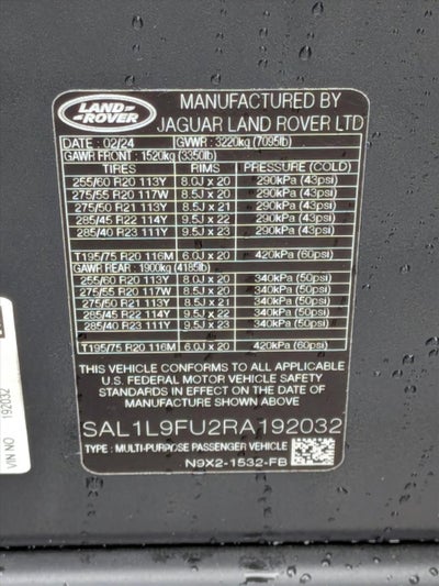 2024 Land Rover Range Rover Sport P400 Dynamic SE