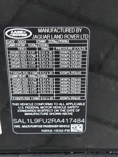 2024 Land Rover Range Rover Sport P400 Dynamic SE