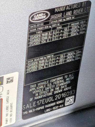 2020 Land Rover Defender 110 First Edition AWD