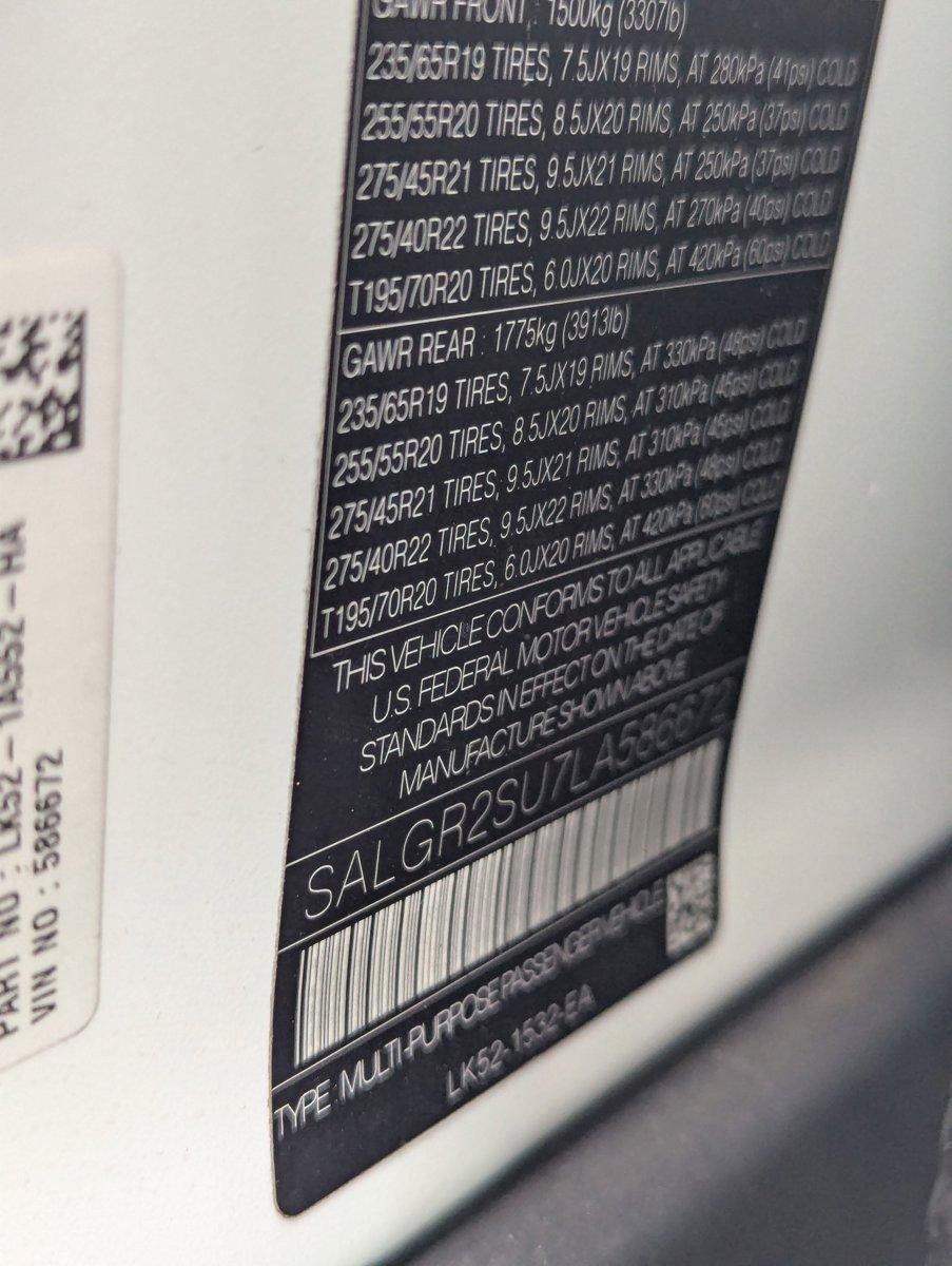 2020 Land Rover Range Rover SWB