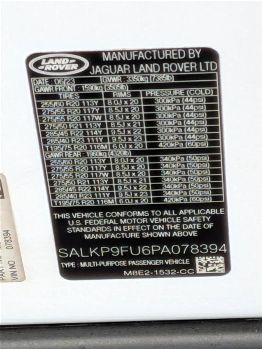 2023 Land Rover Range Rover P400 SE SWB