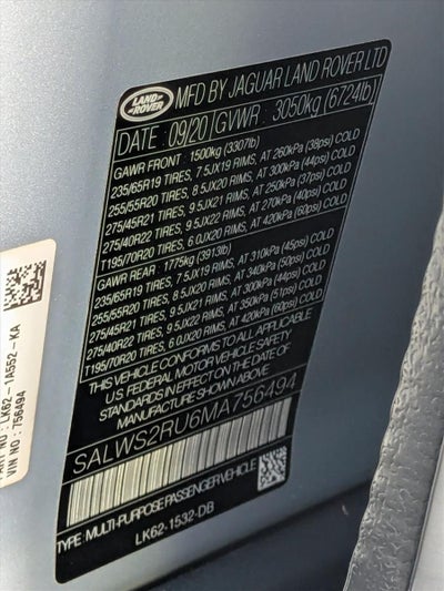 2021 Land Rover Range Rover Sport Turbo i6 MHEV HST